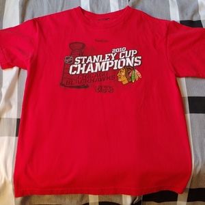 2010 Chicago Blackhawks Stanley Cup Red Shirt